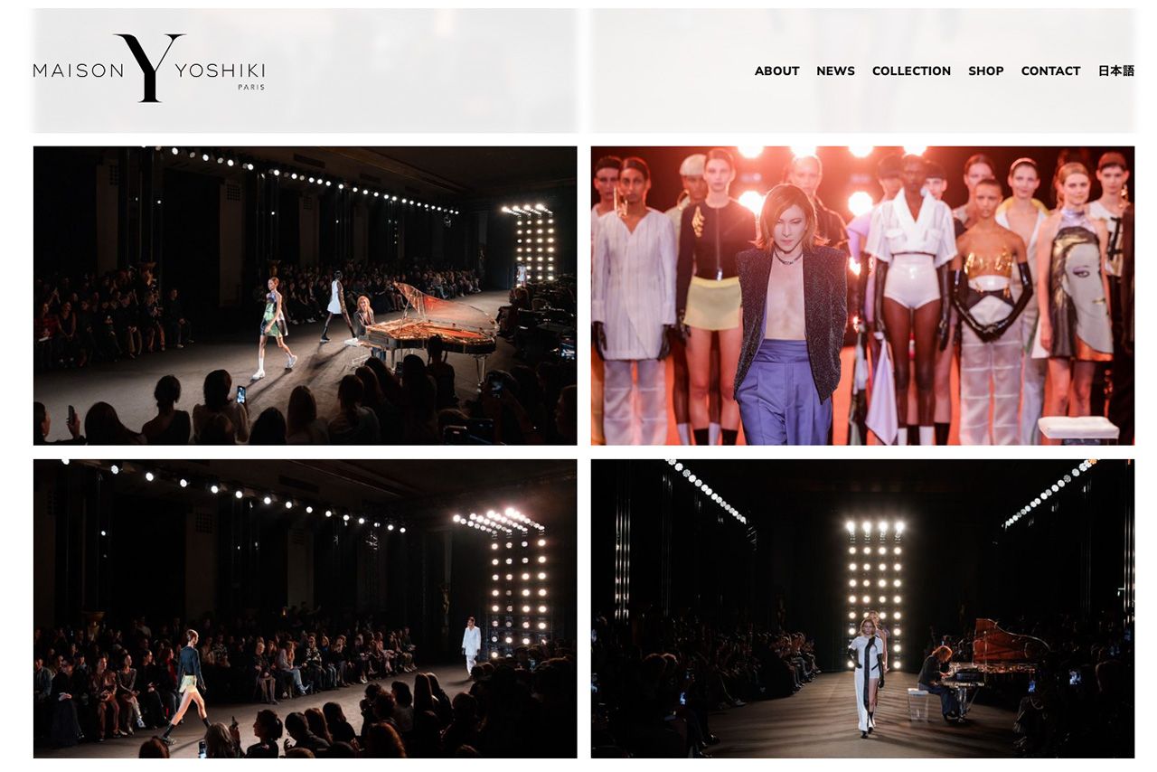 パリで開催された『メゾン ヨシキ パリ』ランウェイショーの様子（公式インスタグラムより）