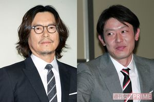 『きらきらひかる』の豊川悦司（左）、筒井道隆。ちなみに筒井は『あすなろ白書』では西島に思いを寄せられる役