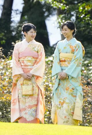 昨年の秋の園遊会は和装で臨まれた