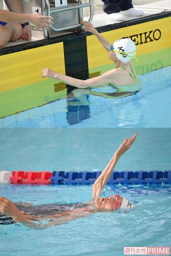 「速く泳いでやろうという気持ちが高まるようで、試合では緊張して力むタイプです」と澤田コーチ