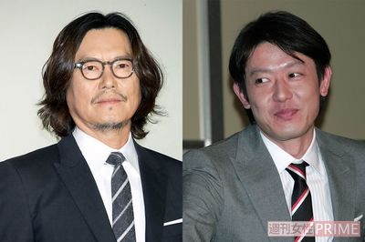 『きらきらひかる』の豊川悦司（左）、筒井道隆。ちなみに筒井は『あすなろ白書』では西島に思いを寄せられる役