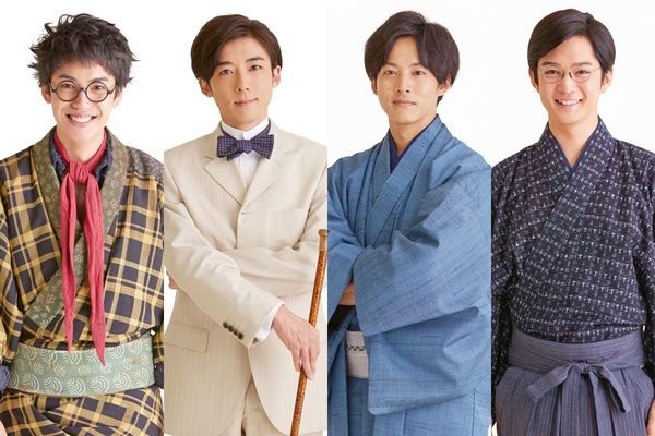 左からキース役・大野拓朗、伊能栞役・高橋一生、北村藤吉役・松坂桃李、藤岡新一役・千葉雄大　(c)NHK