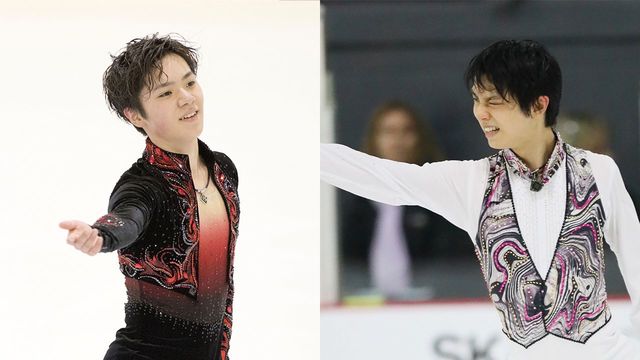 宇野昌磨（18）羽生結弦（21）［写真：アフロスポーツ］
