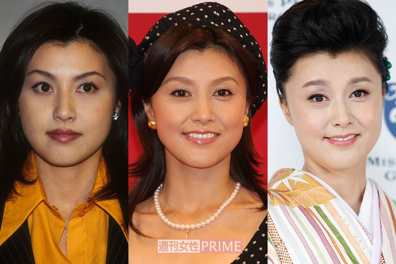 藤原紀香（写真右から20代、30代、40代）