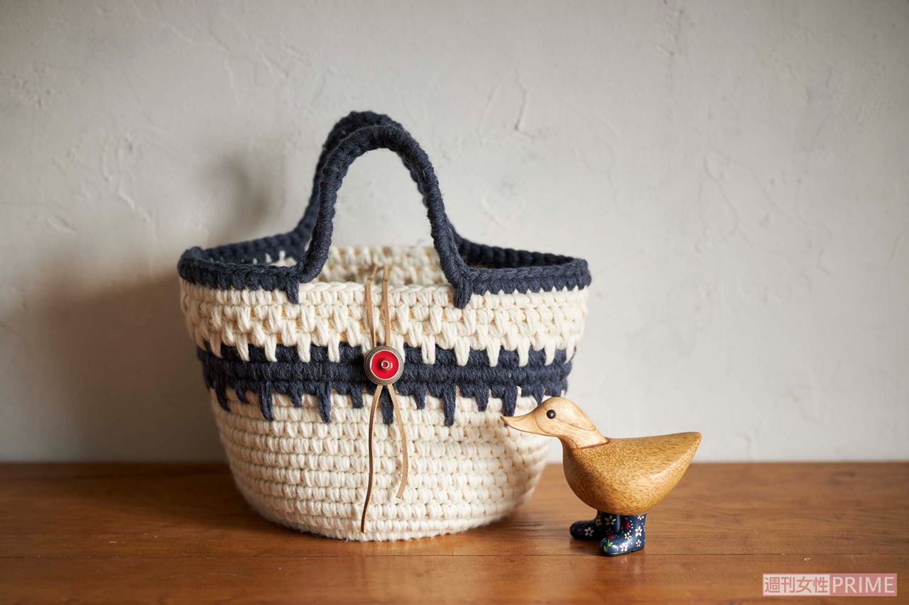 『3時間でできるかごバッグ』　撮影／廣瀬靖士　スタイリング／川村繭美