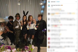 バニーガール姿でハロウィンパーティーを楽しむ写真をアップした森泉（本人のインスタグラムより）