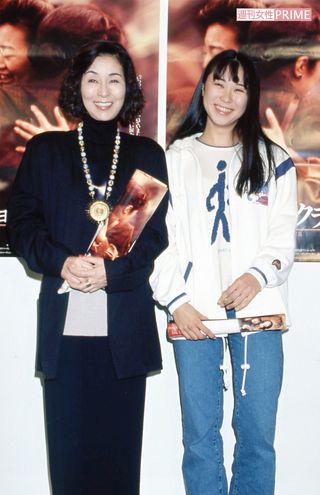 '94年3月、映画『ジョイ・ラック・クラブ』の試写会で樹里と一緒に