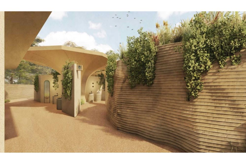 峡谷のようなトイレのイメージ図（EXPO2025プレスリリースより）