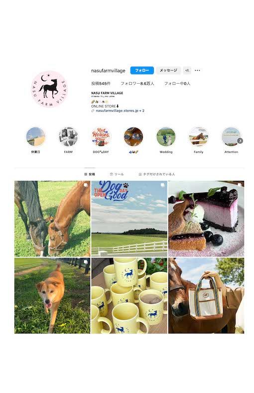 紗栄子が経営する牧場のアカウント（インスタグラムより）