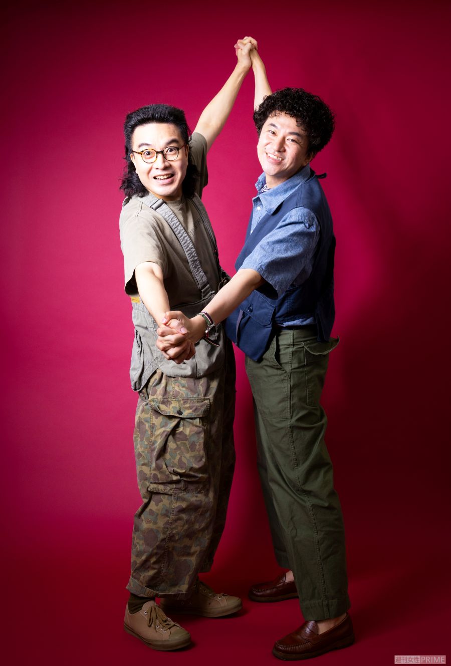 お笑い芸人『カナメストーン』の山口誠（左）と零士　撮影／吉岡竜紀