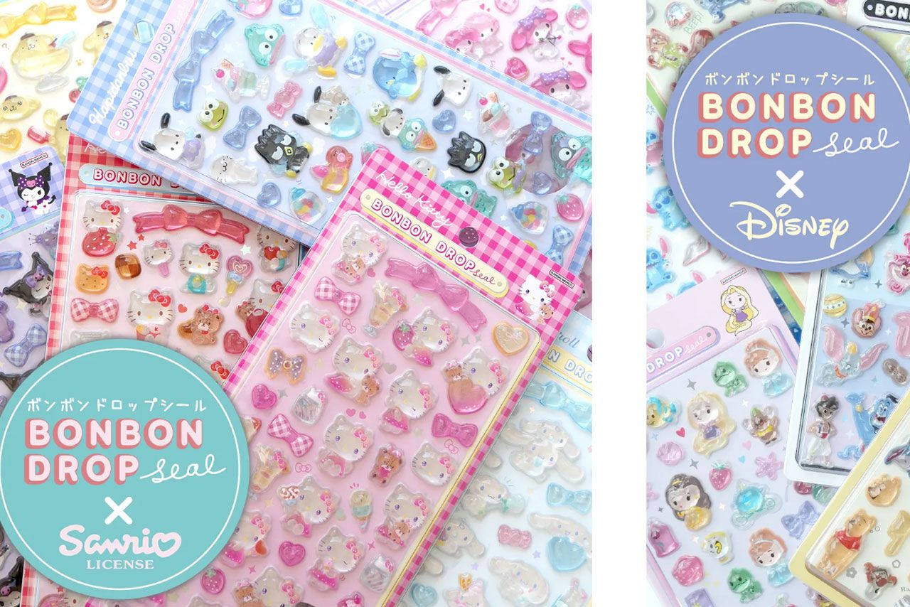 大人にも子どもにも大人気の『ボンボンドロップシール』（クーリア・オンラインストア公式サイトより）