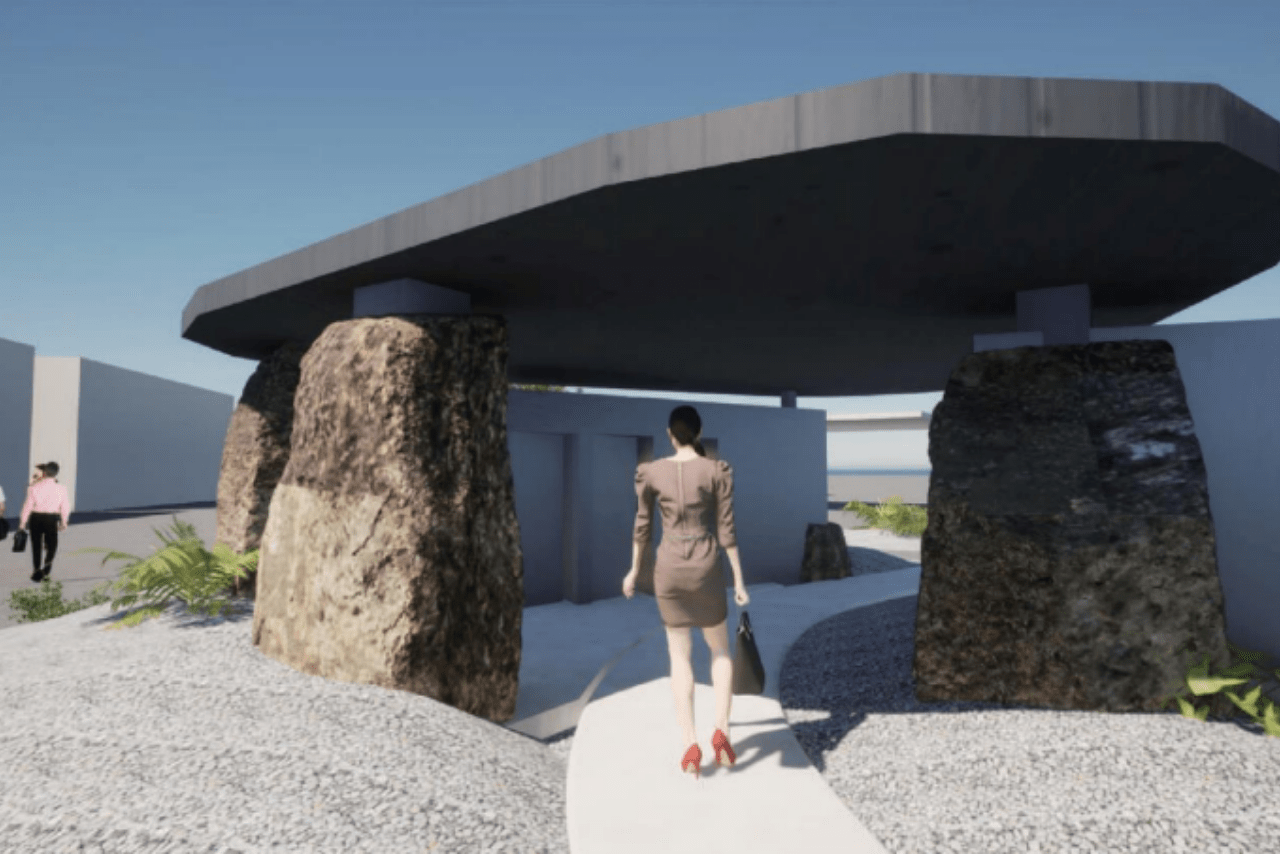 “残念石”を使用したトイレのイメージ図（EXPO2025プレスリリースより）