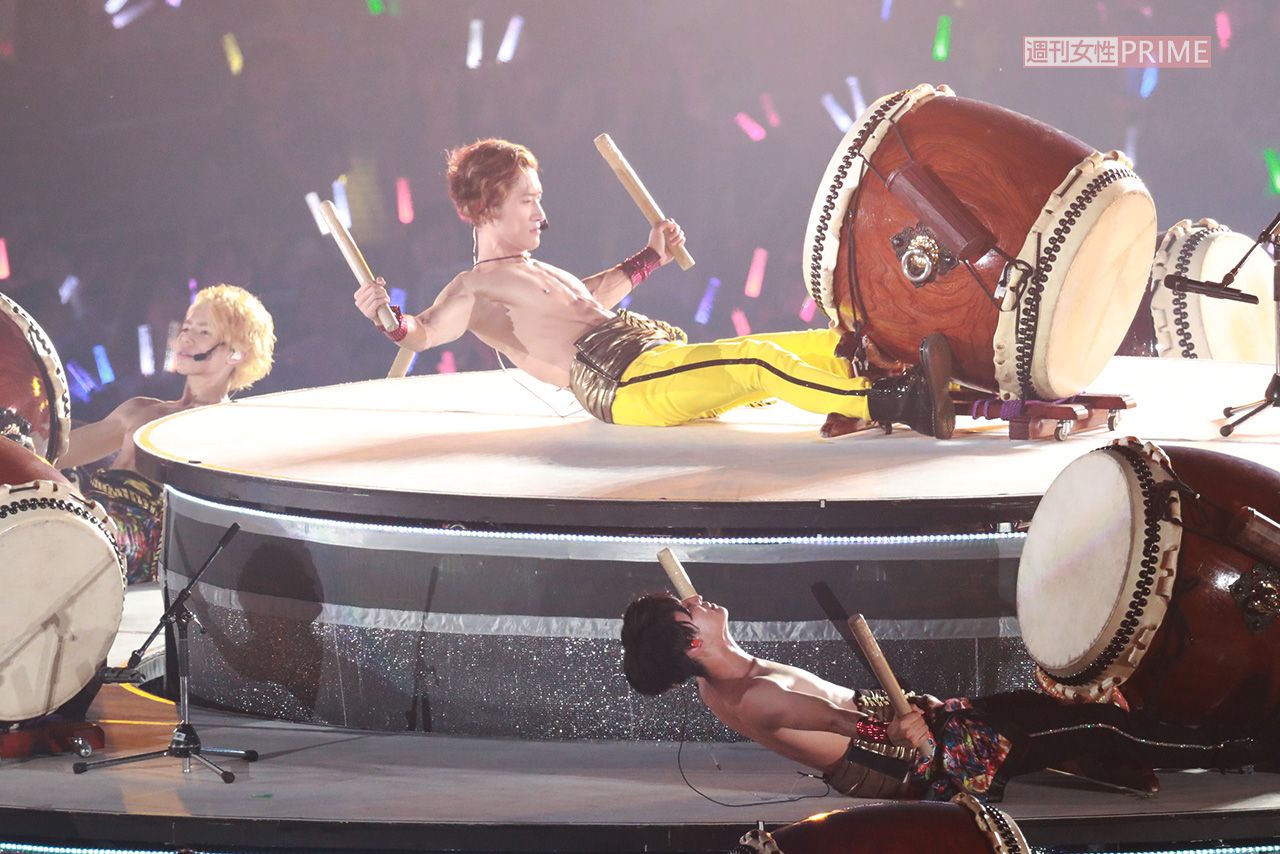 2019年8月、『ジャニーズJr.8.8祭』で太鼓を披露するSnow Man