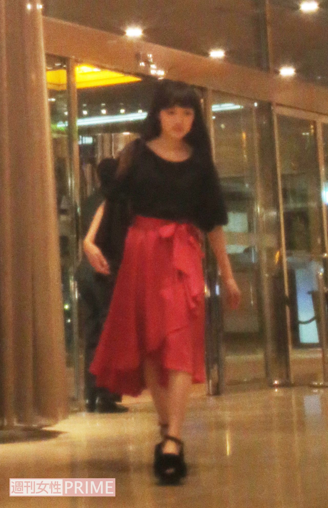 『西郷どん』打ち上げ（1次会）に参加した上白石萌音（'18年）