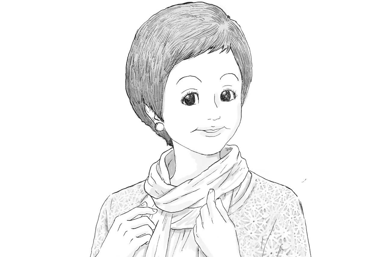 浜木綿子さん　イラスト／山口拓真