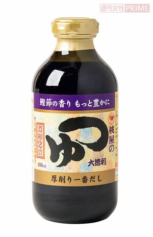 【年越しそばにオススメめんつゆ第2位】桃屋「桃屋のつゆ大徳利」　※画像をクリックするとAmazonの商品ページにジャンプします。