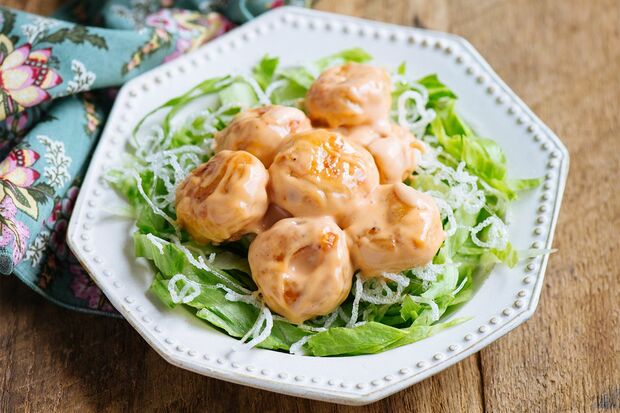 “なんちゃって料理”「はんぺんをえびマヨに」