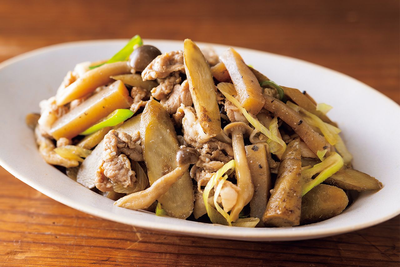 豚肉とごぼうのすき煮