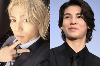 SnowMan・宮舘涼太に激似の、アイドルグループ『AXXX1S』のメンバー“宮月優斗”（左）と本物（右）