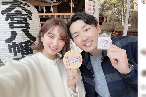 西武ライオンズ・源田壮亮選手と衛藤美彩（公式インスタグラムより）