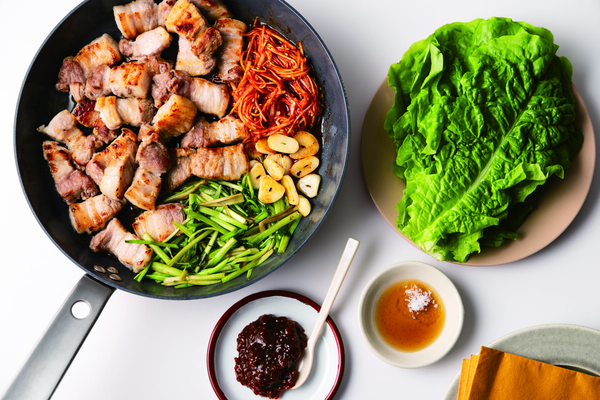 サムギョプサル（撮影／よねくらりょう）