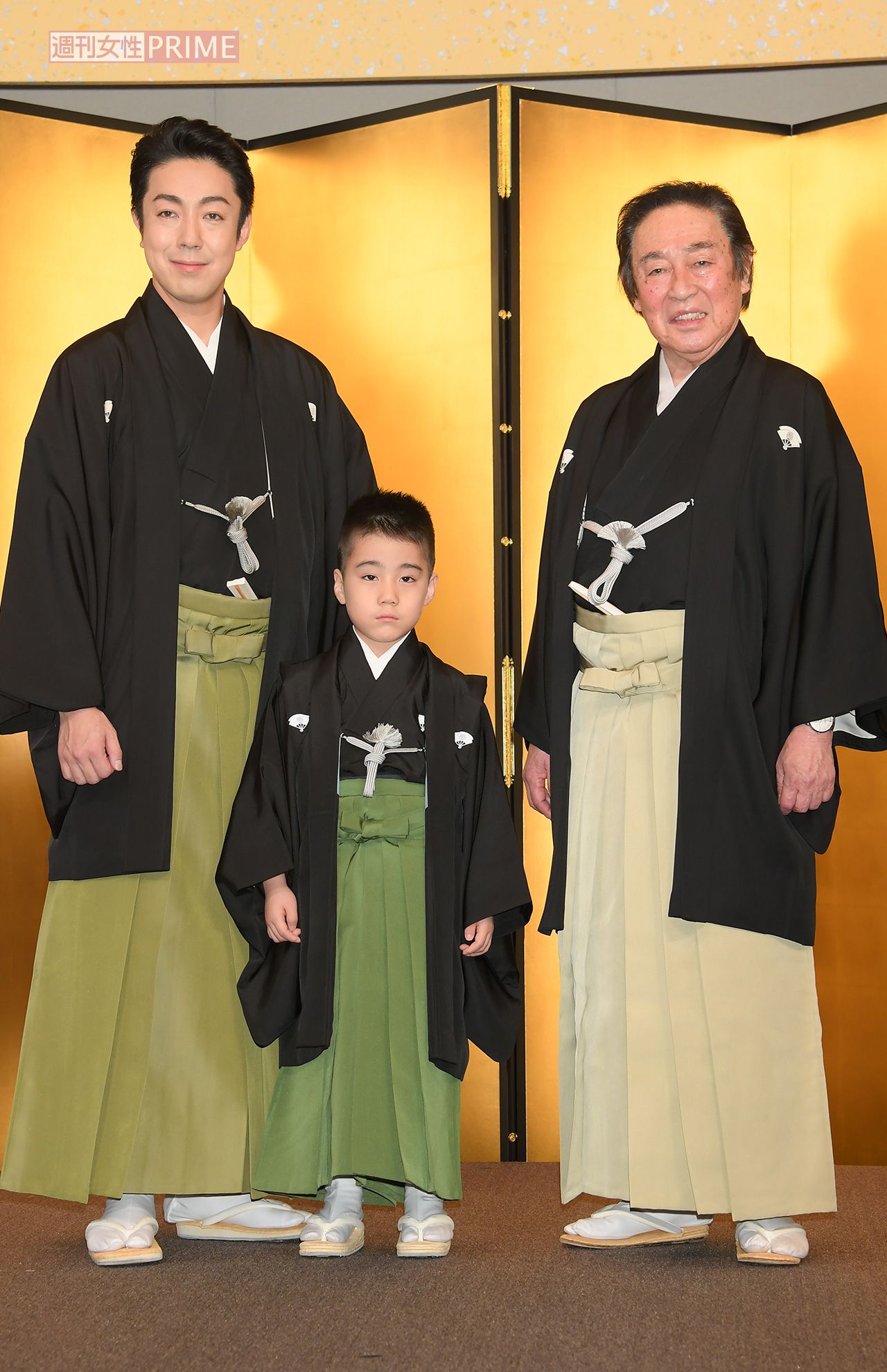 尾上菊五郎、菊之助、丑之助 