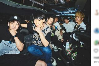 メンバーの仲の良さが伺えるUVERworld（TAKUYA∞公式インスタグラムより）