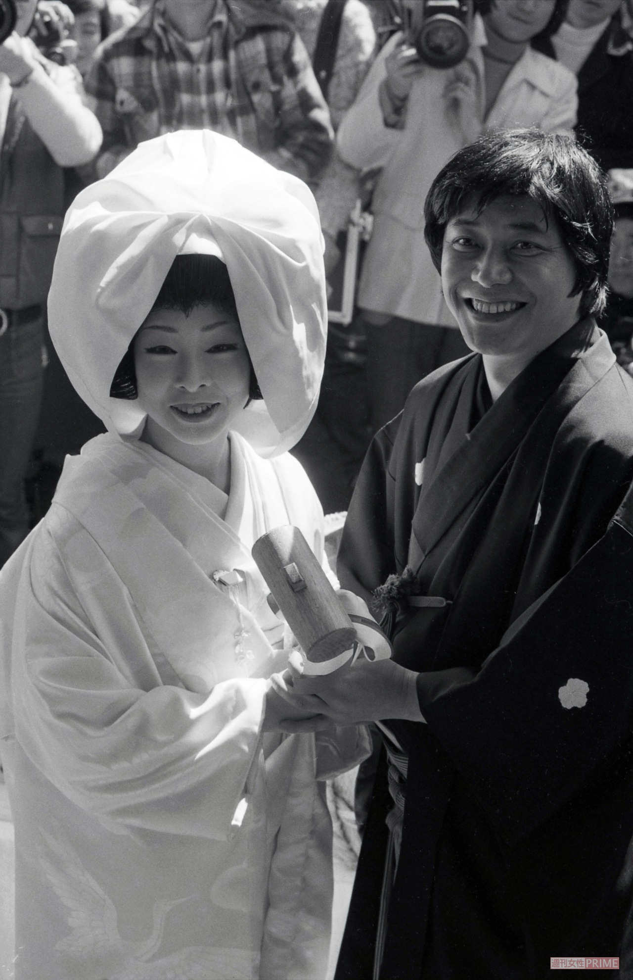 中尾彬・池波志乃夫妻、1978年3月の結婚式のもよう
