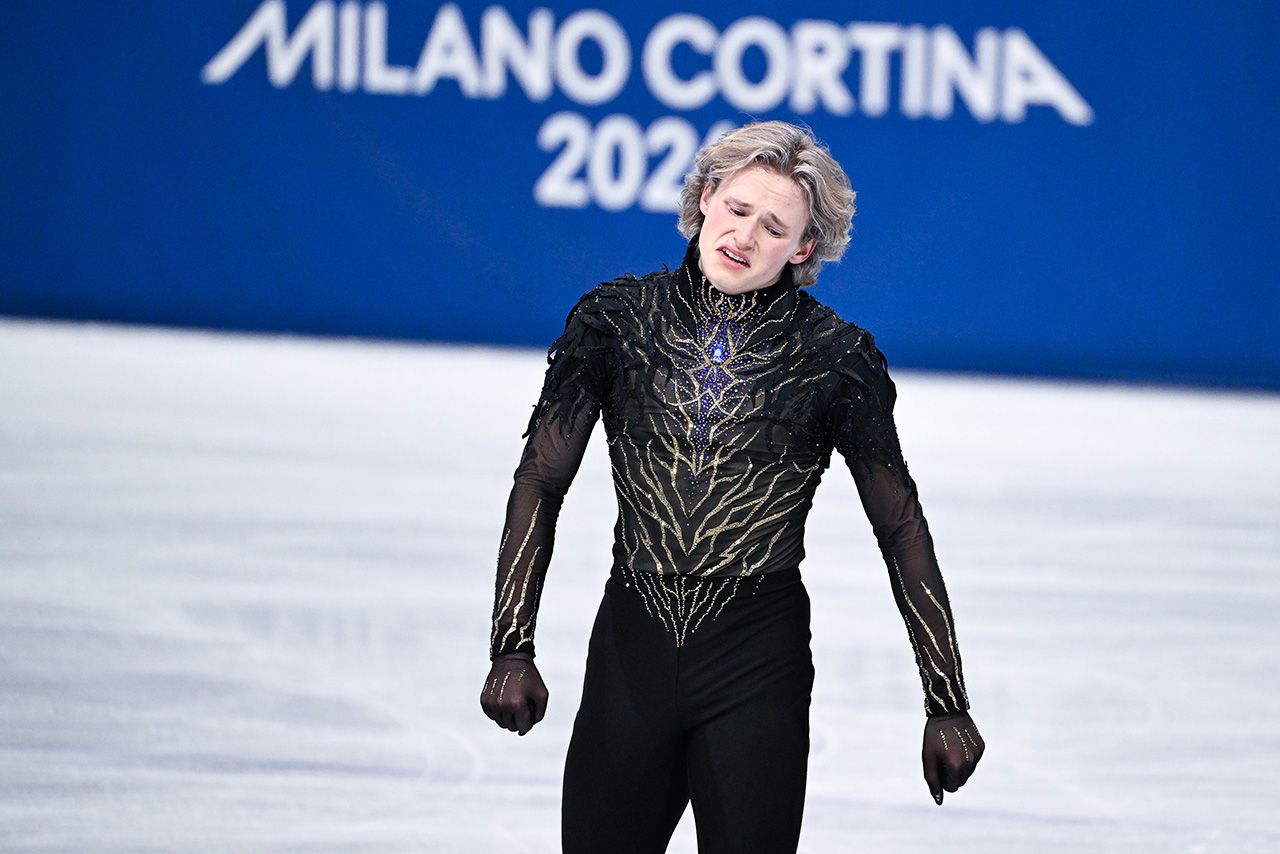 8位に終わってしまったフィギュアスケート男子シングルのマリニン　撮影／JMPA