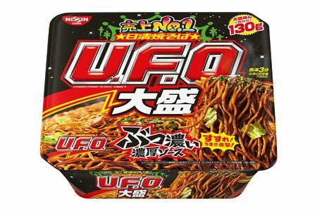 「日清焼そばU.F.O.大盛」最新パッケージ