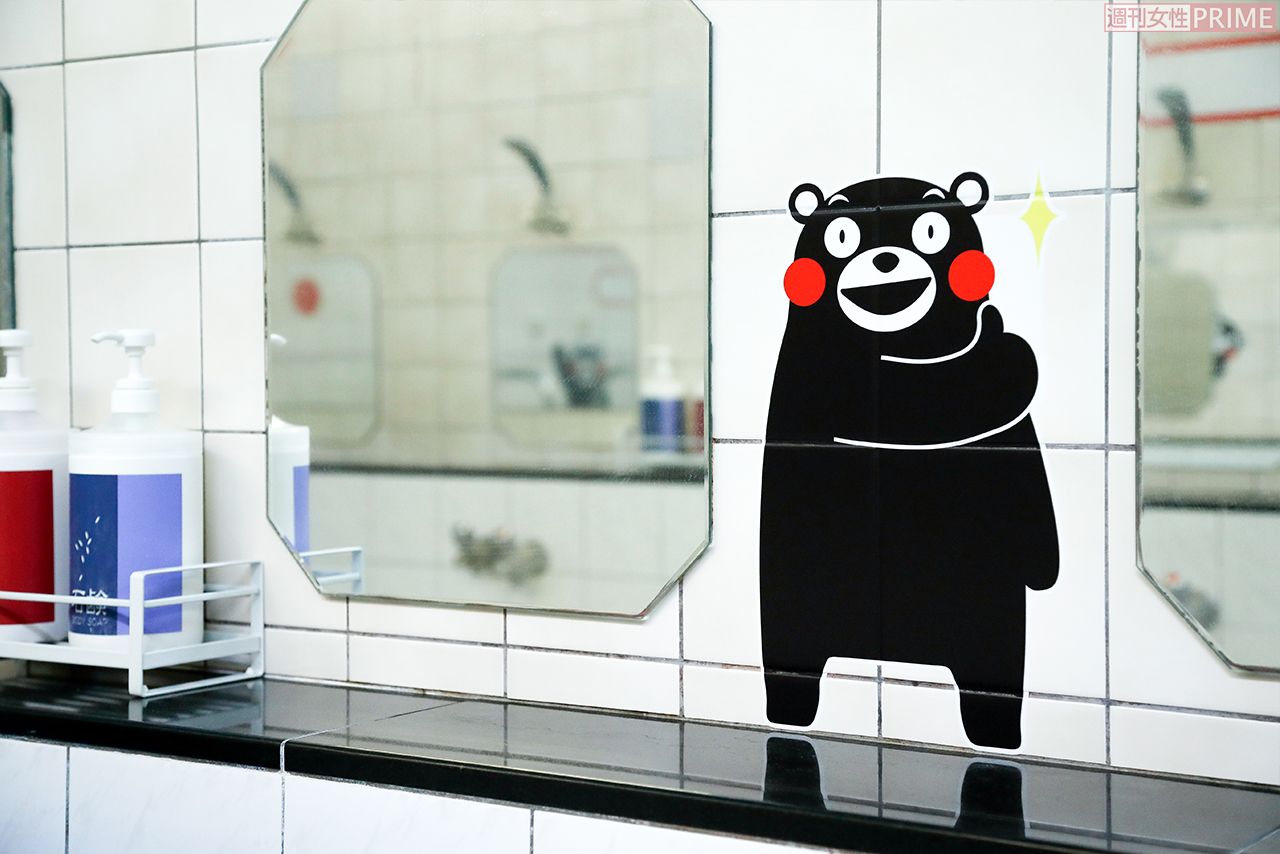 こんなところにもくまモンが！　撮影／伊藤和幸