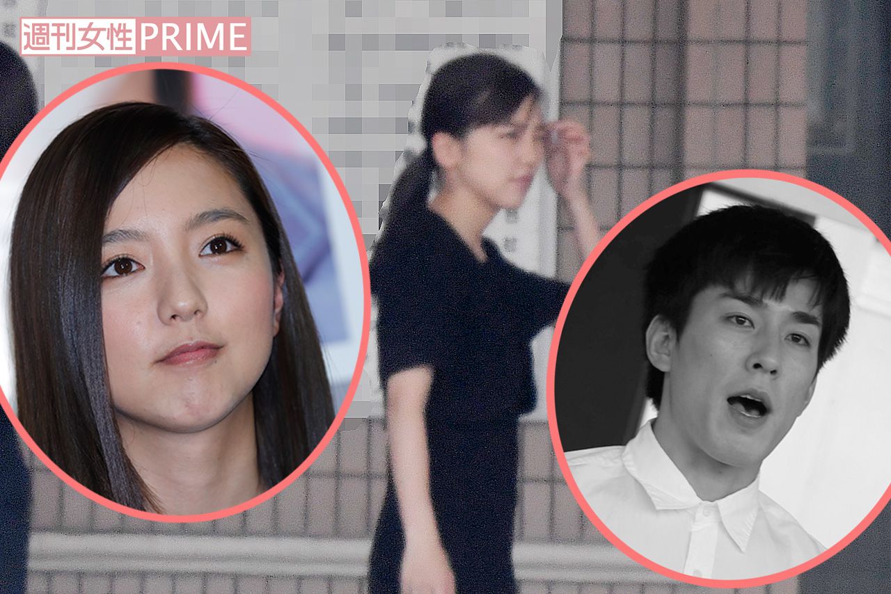 8月初旬に行われた撮影に参加した真野（中央）。葬式のシーンのため喪服姿だった