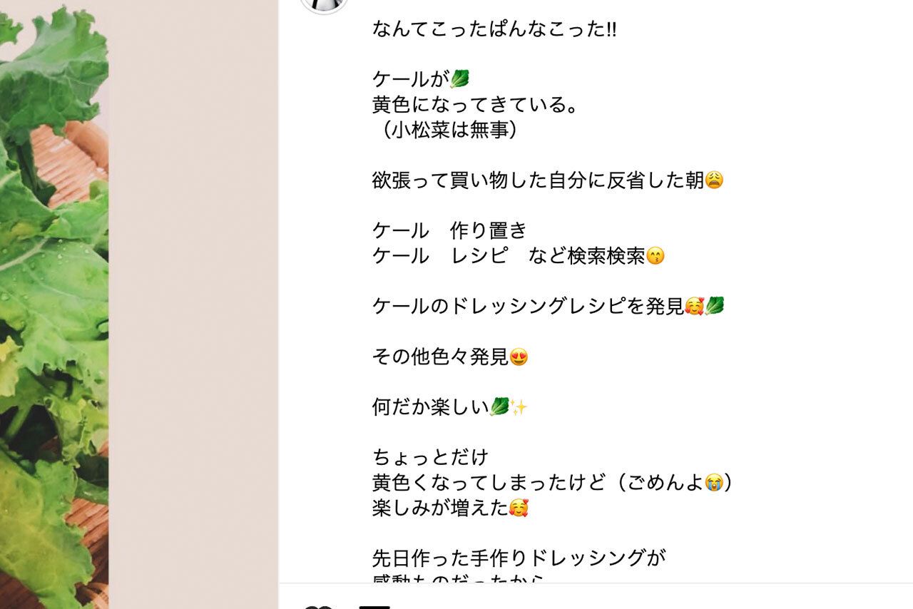 《なんてこったぱんなこった》とユニークな言葉を綴る末延麻裕子さんの投稿（本人のインスタグラムより）