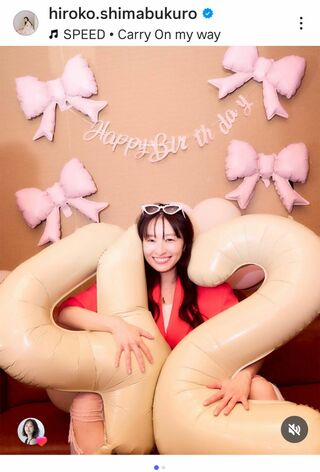 42歳を迎えた島袋寛子（本人のインスタグラムより）