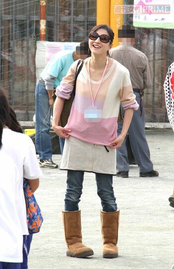 子どもの運動会に参加する広末涼子（2011年）