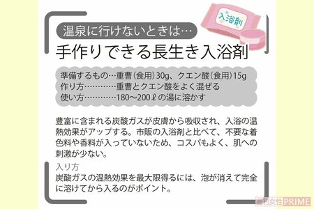 手作りできる長生き入浴剤