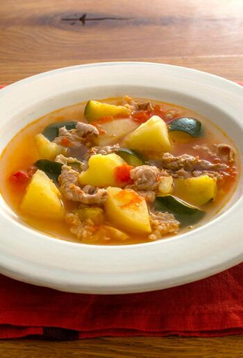 トマトのじゃがいもスープ（小林まさるさん）