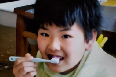 小学校時代の楢舘拓実くん（遺族提供）