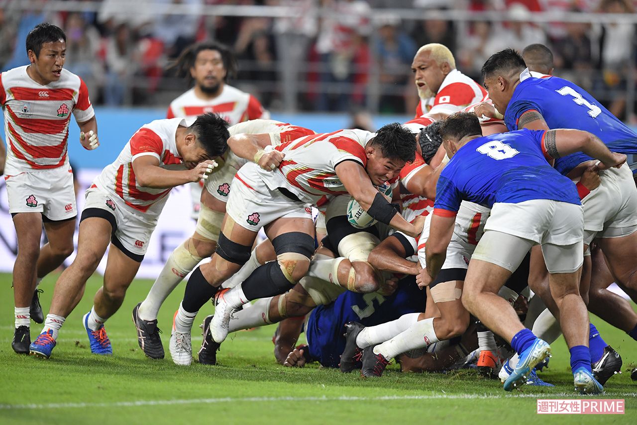 サモア戦では最高視聴率46.1％を記録するなど、ラグビーワールドカップに日本中が沸いた