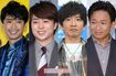 V6の坂本昌行、嵐の櫻井翔、木村拓哉、TOKIOの城島茂