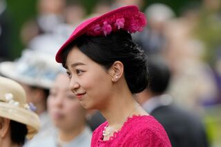 4月17日、天皇皇后両陛下が主宰する春の園遊会に参加された佳子さま