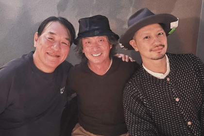 左からピエール瀧、椎名桔平、斎藤工の豪華なスリーショット(ピエール瀧公式インスタグラムより)