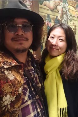 妻で専務の稲垣さんと。公私ともによき理解者でパートナーだ