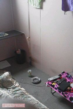 無料宿泊所Bの個室（Aさん提供）