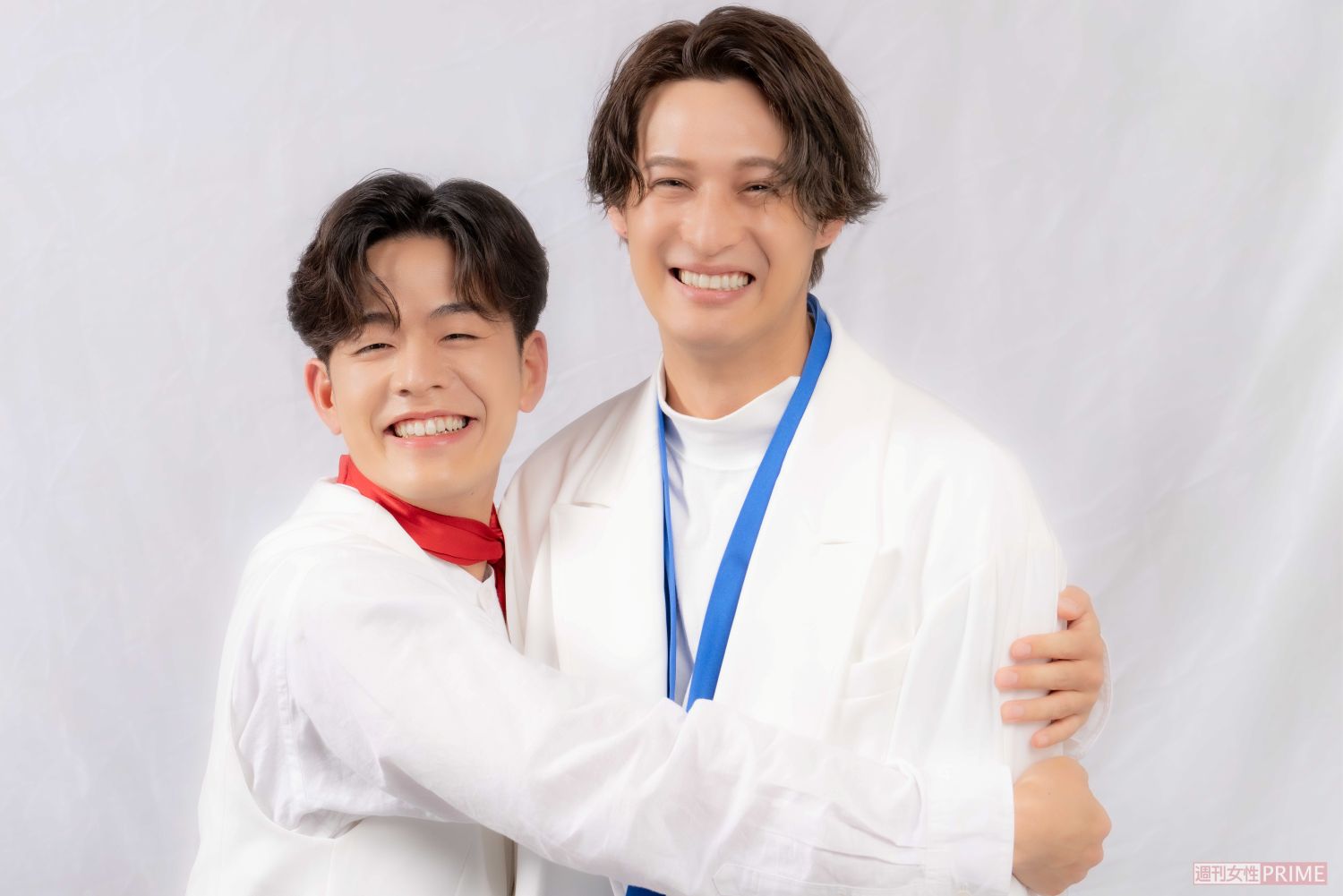 『SHOW-WA』井筒雄太（左）と『MATSURI』渡辺真　撮影/伊藤和幸、ヘアメイク/服部ゆりあ、森村まほ、寺澤はるか（CONTINUE）、衣装デザイン/鈴江英夫（H）