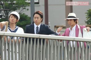 '14年、主演映画のロケ中のメンバーたち