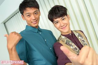 映画『青空エール』で共演した竹内涼真（左）と葉山奨之（右）　撮影／佐藤靖彦