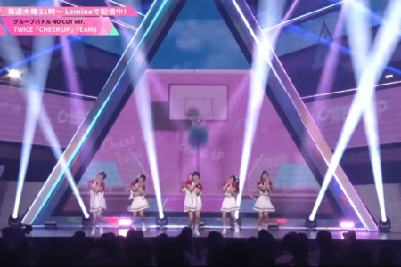 YouTubeで公開された『PRODUCE 101 JAPAN THE GIRLS』パフォーマンス動画。中森が参加する曲では、たびたびバスケットボールの映像が流れた