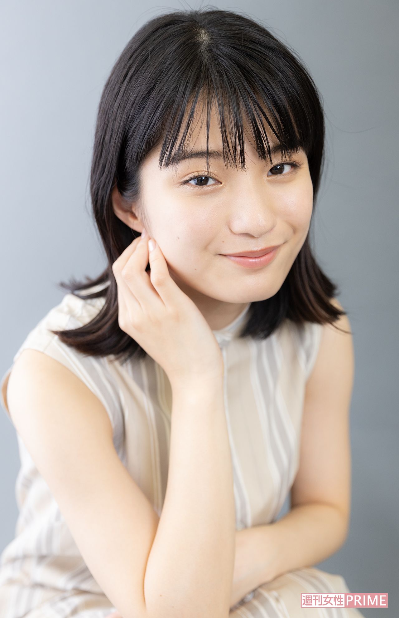 蒔田彩珠（まきた・あじゅ）撮影／齋藤周造　ヘアメイク／山口恵理子　スタイリスト／小蔵昌子