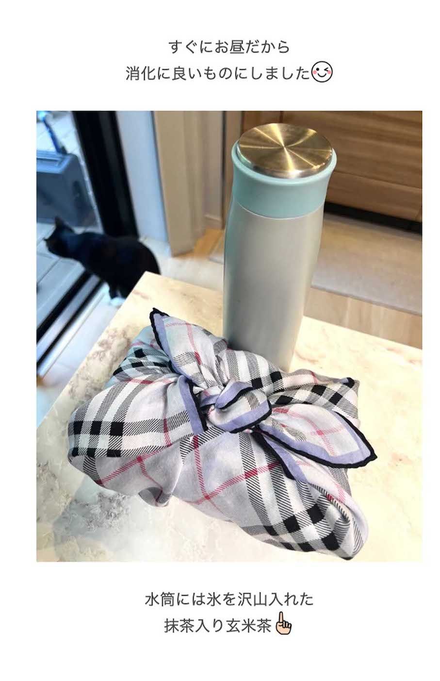 孫娘に弁当を作った藤あや子（本人のブログより）